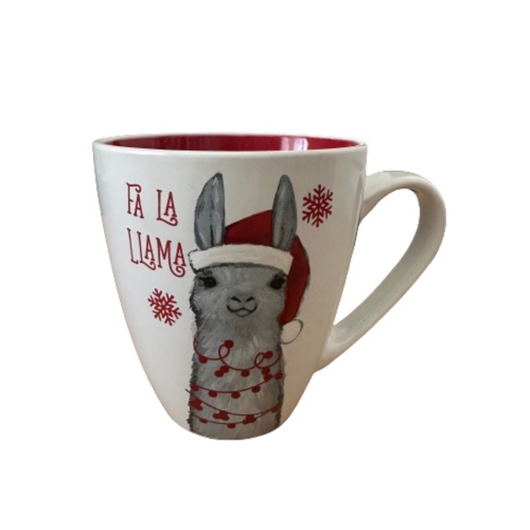 Sheffield Home Lama Christmas Holiday Microwave/Dishwasher Safe Decorative Mug - Picture 1 of 11